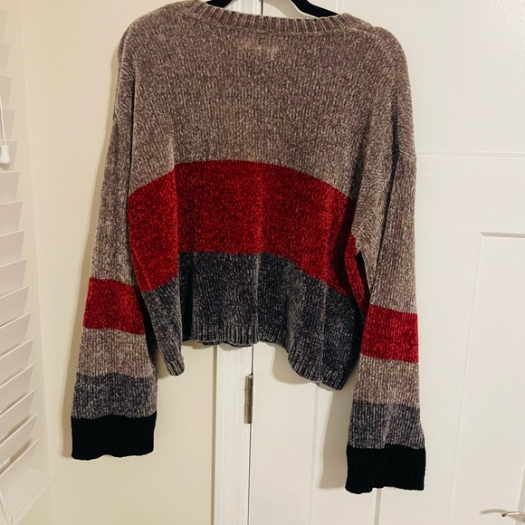 Volcom Sweaters - Volcom Women's Sweater in Red, Gray, and Black